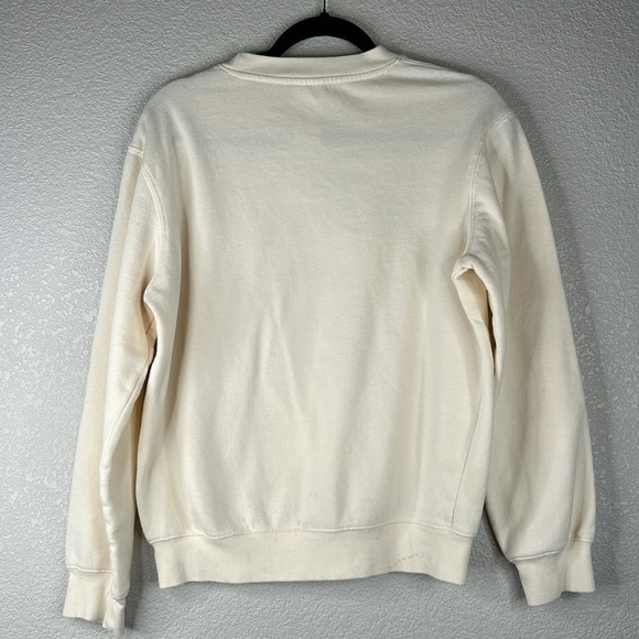 Disney Parks Mickey Mouse Cream Disneyland Long Sleeve Sweatshirt Size Small - Picture 3 of 7